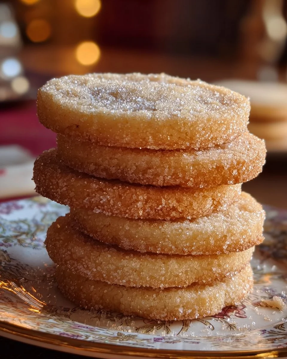 Classic church shortbread cookies fresh from the oven
