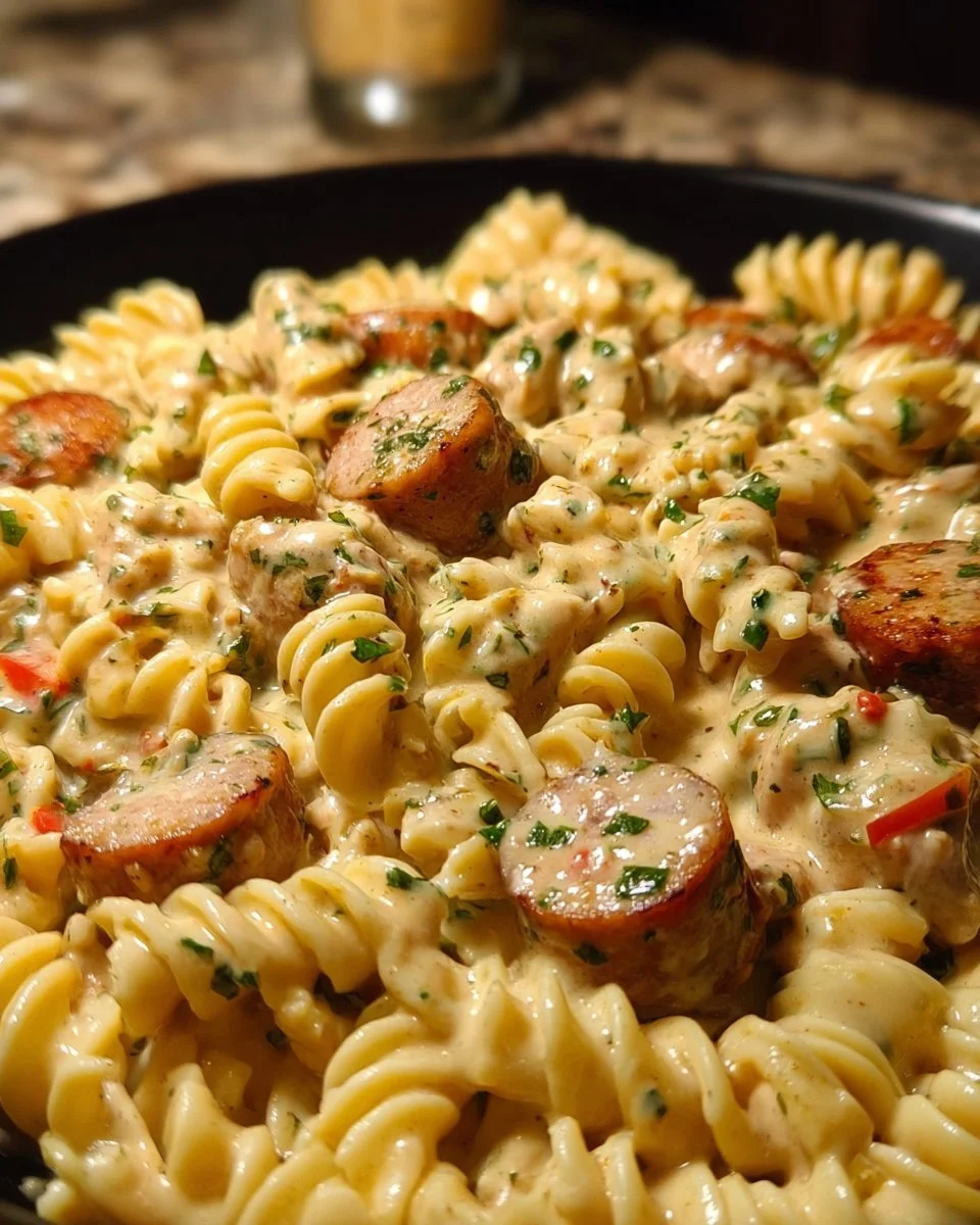 Creamy Pepper Jack Chicken & Sausage Pasta