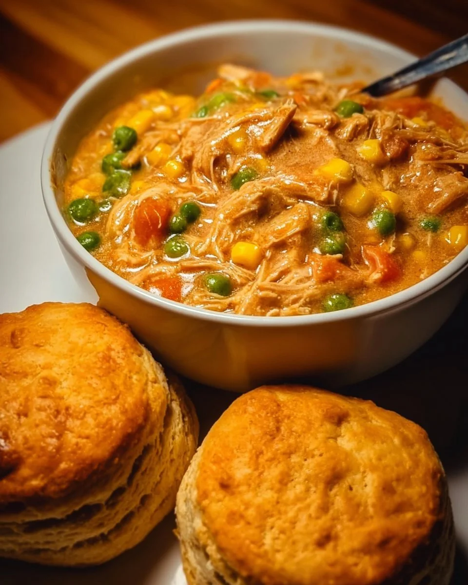 Crockpot Chicken Pot Pie Stew