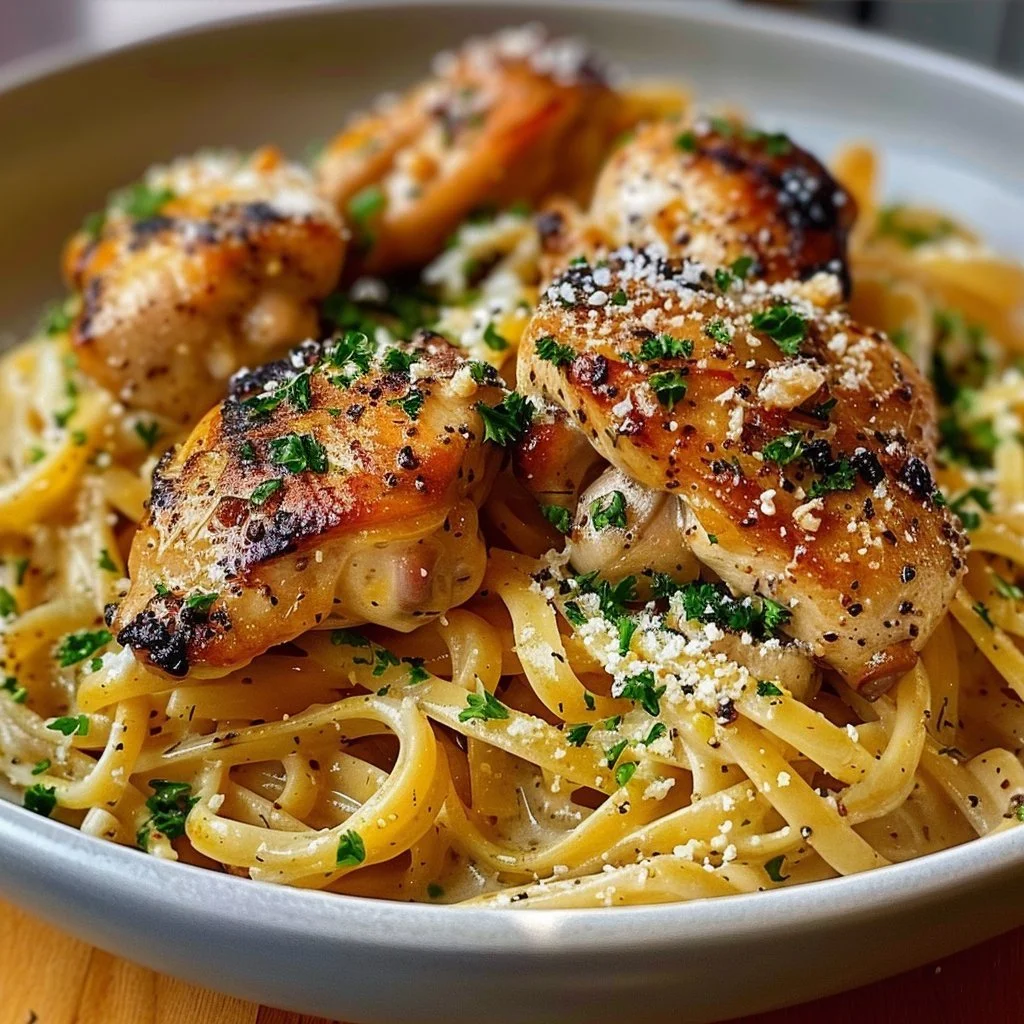 Garlic Butter Chicken Pasta