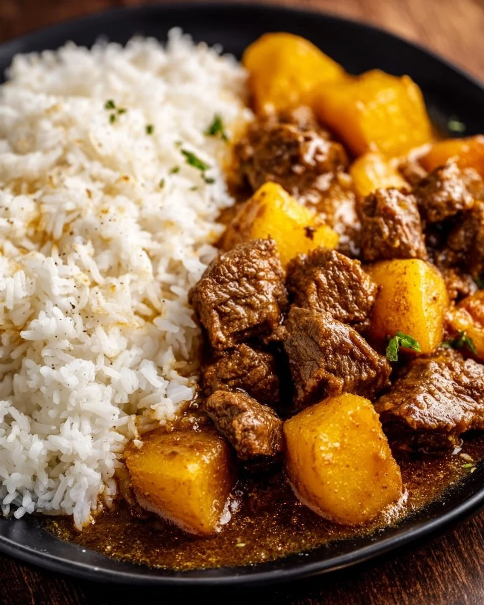 Jamaican Curry Beef with Potatoes
