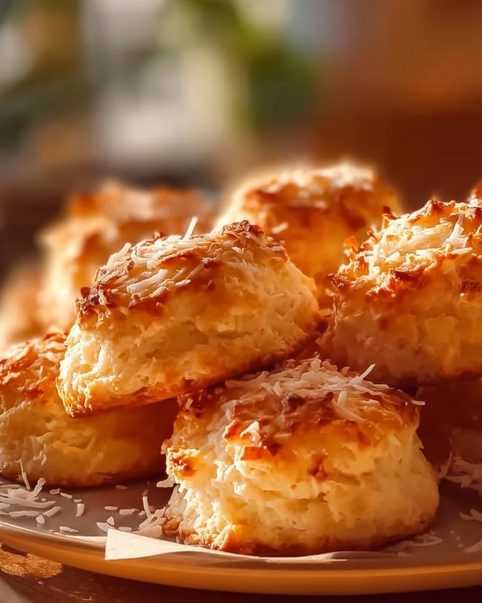 Soft and Buttery Milky Coconut Biscuits