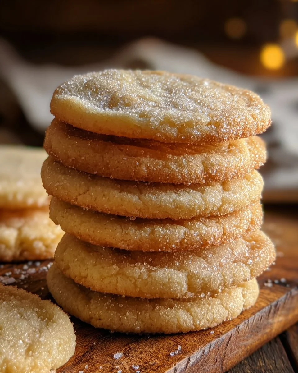 Soft buttermilk sugar cookies on a plate, fresh from the oven.