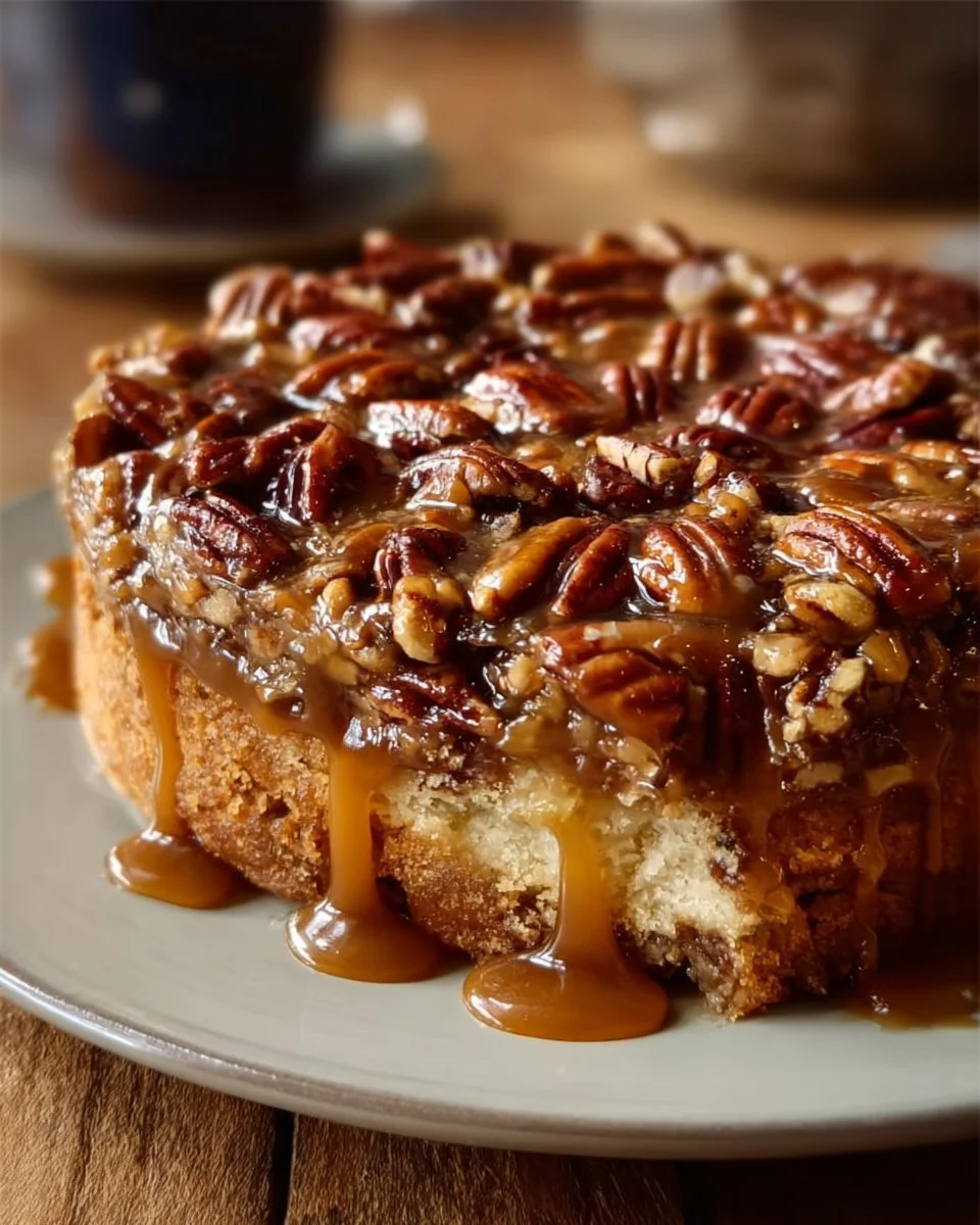 Southern Pecan Praline Cake